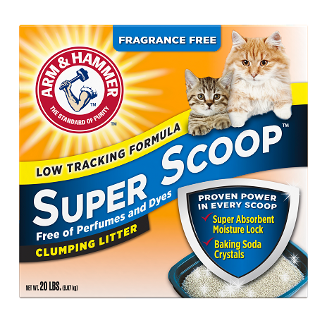 Cat Litter Arm & Hammer Super Scoop Fragrance Free Clay 14lb