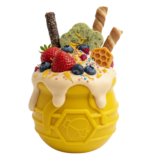 Honey Pot Dog eCup Treat Dispenser | Durable PUP-X Rubber
