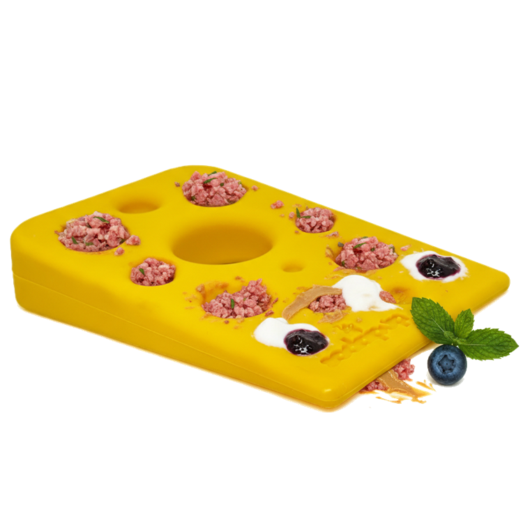 Swiss Cheese Wedge Nylon Dog Chew Toy for Aggressive Best