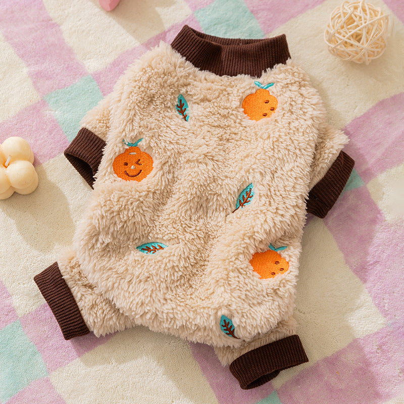 Wholesale Of Dog Clothes, Autumn And Winter Warm Four-legged Clothes, Small And Medium-sized Dog Teddy Bichon Frise Fleece Clothes, And Cat Pet Clothing - Majestic Pet Kingdom