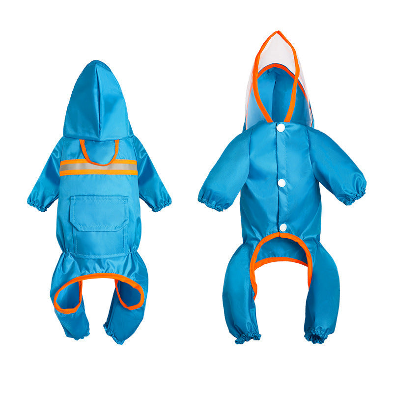 Pet Reflective Raincoat Pet Clothes Pet - Majestic Pet Kingdom