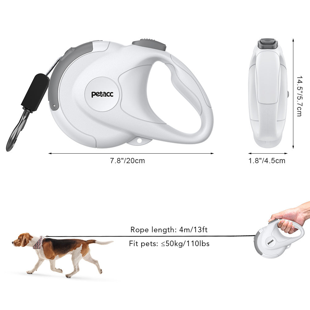 Reflective Retractable Dog Leash - Outdoor Pet Walking