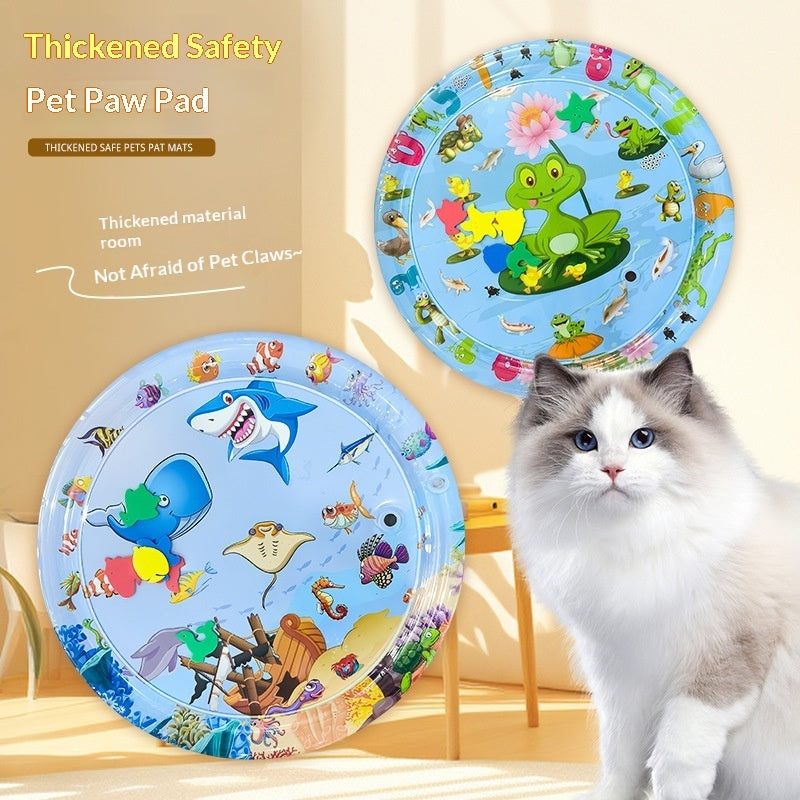 Extra Large Thick Ocean Fish Crawling Water Mat Toy Pet Cushion