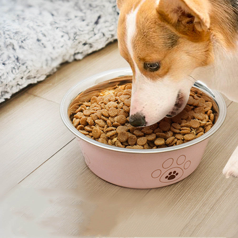 Stainless Steel Anti-tumble Non-slip Pet Bowl - Majestic Pet Kingdom