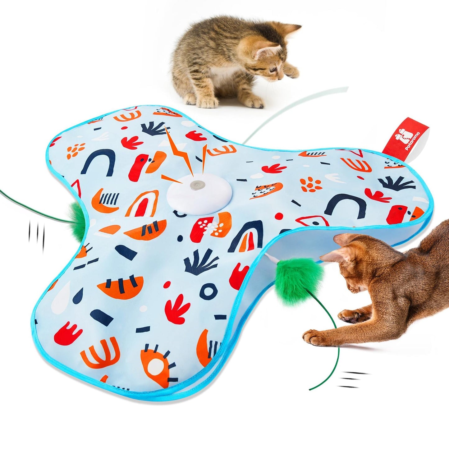Cat Toy Hidden Mouse Electric Moving Wand Hunting Play Cover - Detail Angle 5 | Majestic Pet Kingdom