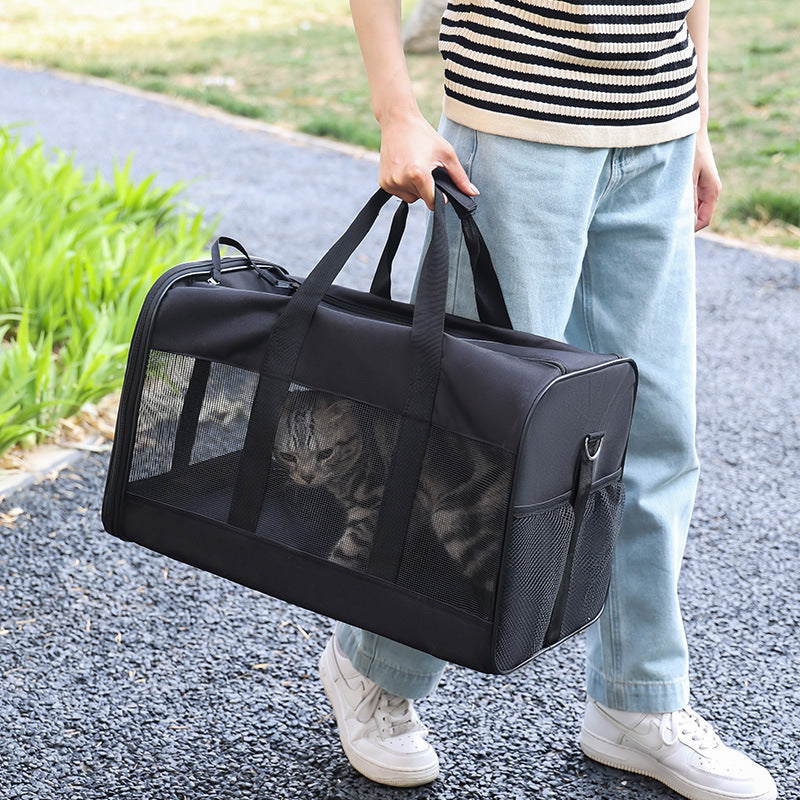 Dog Cat Carriers Bags Car Portable Transport Pet Bag Cage Portable Pet Foldable Outgoing Travel Breathable Pets Handbag - Majestic Pet Kingdom