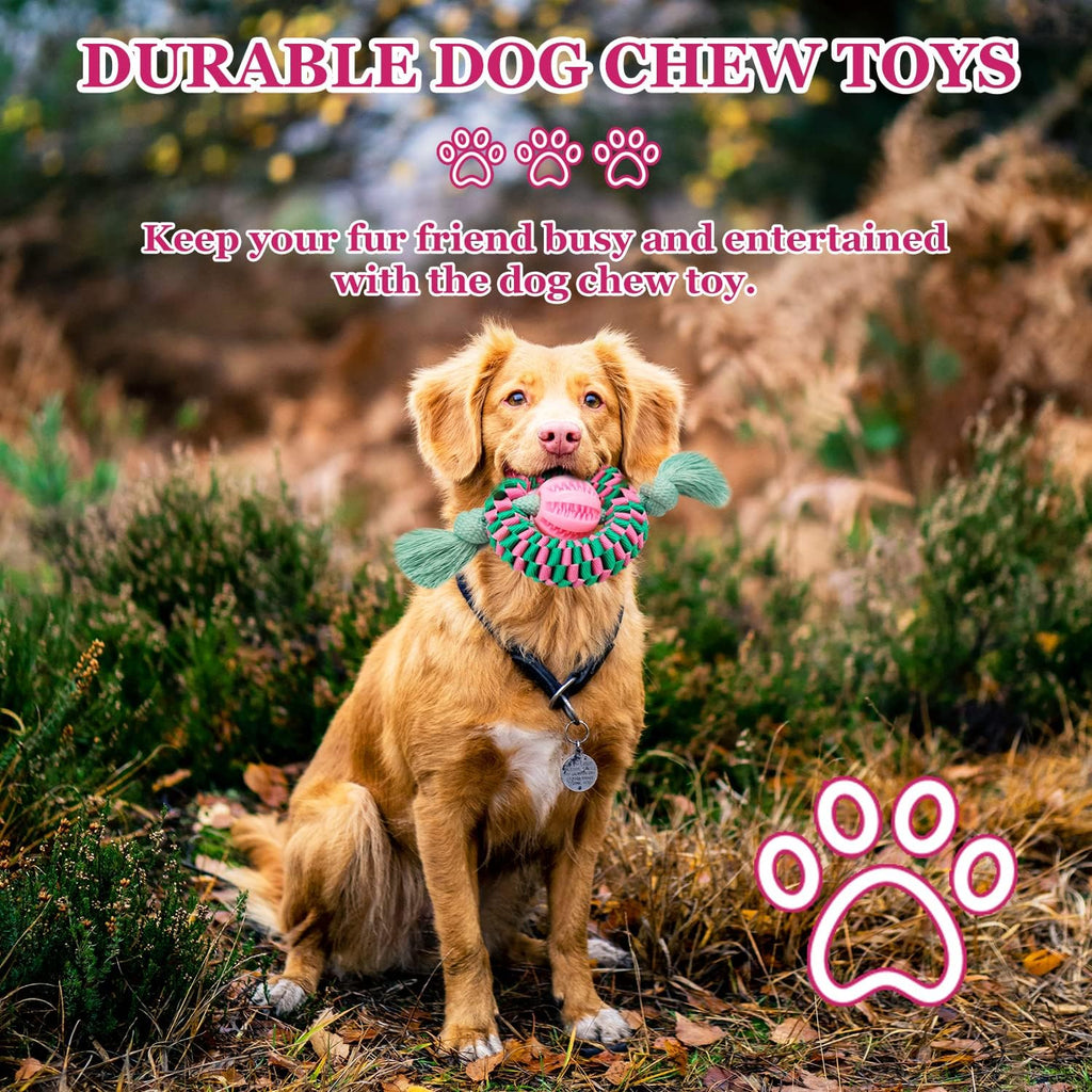 Superior Dog Chew Toy For Interaction, Made Of Durable Nylon And Natural Rubber Perfect For Teeth Cleaning, Exercise  And Stress Relief   Animal Lover's Essential Gift