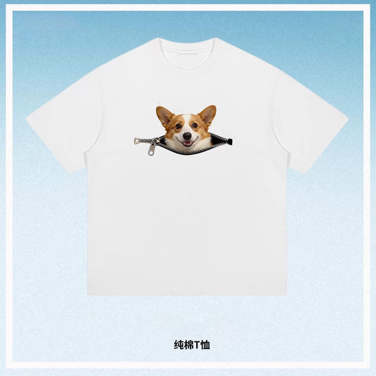 Pet Apparel Graphic Dog Print Cotton Casual Short Sleeve Tee