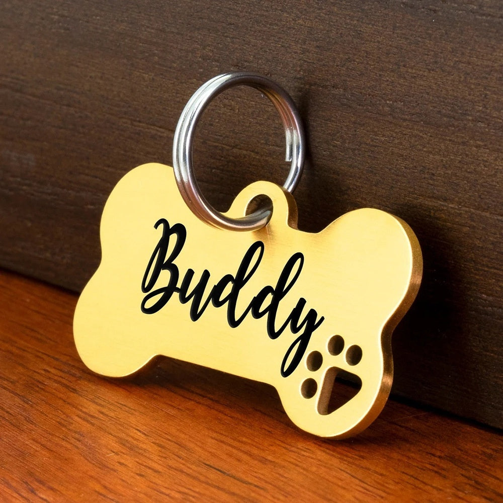 Creative Stainless Steel Lettering Keychain Heart-shaped - Majestic Pet Kingdom