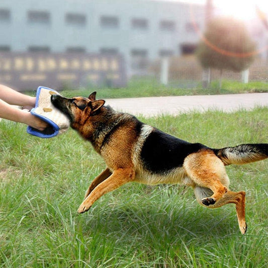 Dog Training Bite Pillow Tear-Resistant Hemp Tug for Shepherds - Main Feature View | Majestic Pet Kingdom