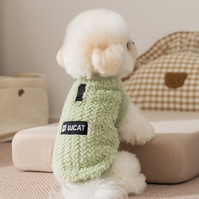 Pet Dog Fleece Sweater Sleeveless Autumn Winter Coat - Majestic Pet Kingdom