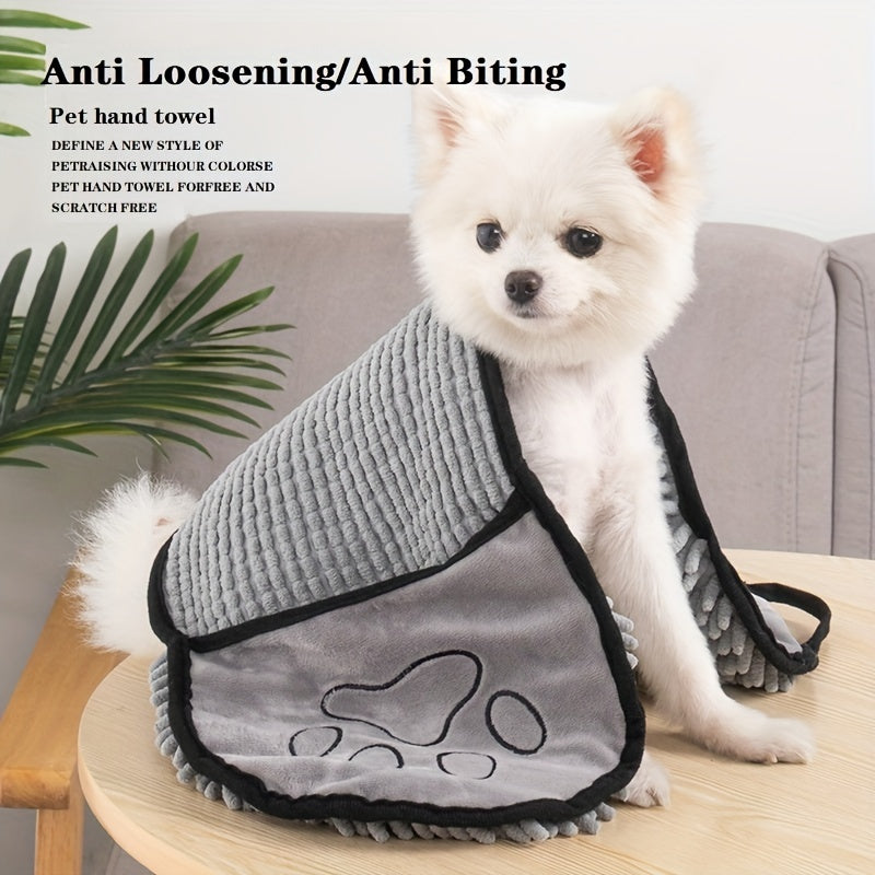 Microfiber Quick-Drying Pet Towel with Pockets - Majestic Pet Kingdom