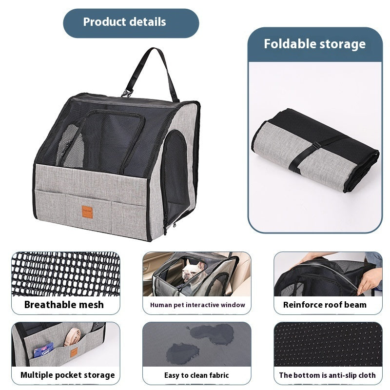 Waterproof Foldable Car Pet Carrier & Mat