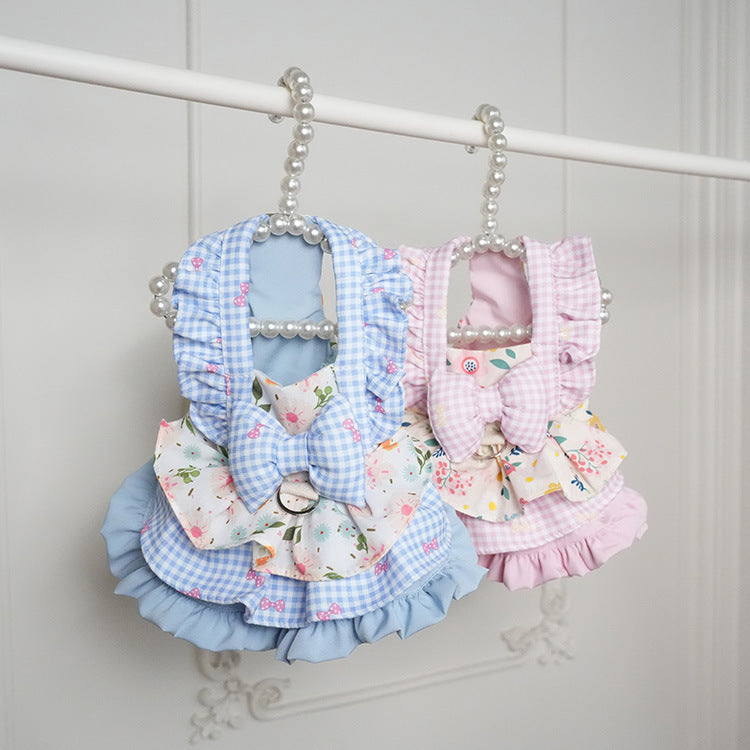 Cute Floral-patterned Gloria Dress For Small And Medium-sized Dogs | Purrfect Pet Kingdom