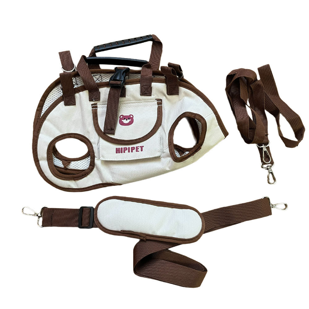 Set Of 3 Outdoor Traction Backpacks For Dogs, Featuring A Portable And Breathable Design, Including A Leash And Harness For Both Cats And Dogs, Suitable For Carrying Or As A Crossbody Bag, Ideal For P - Majestic Pet Kingdom