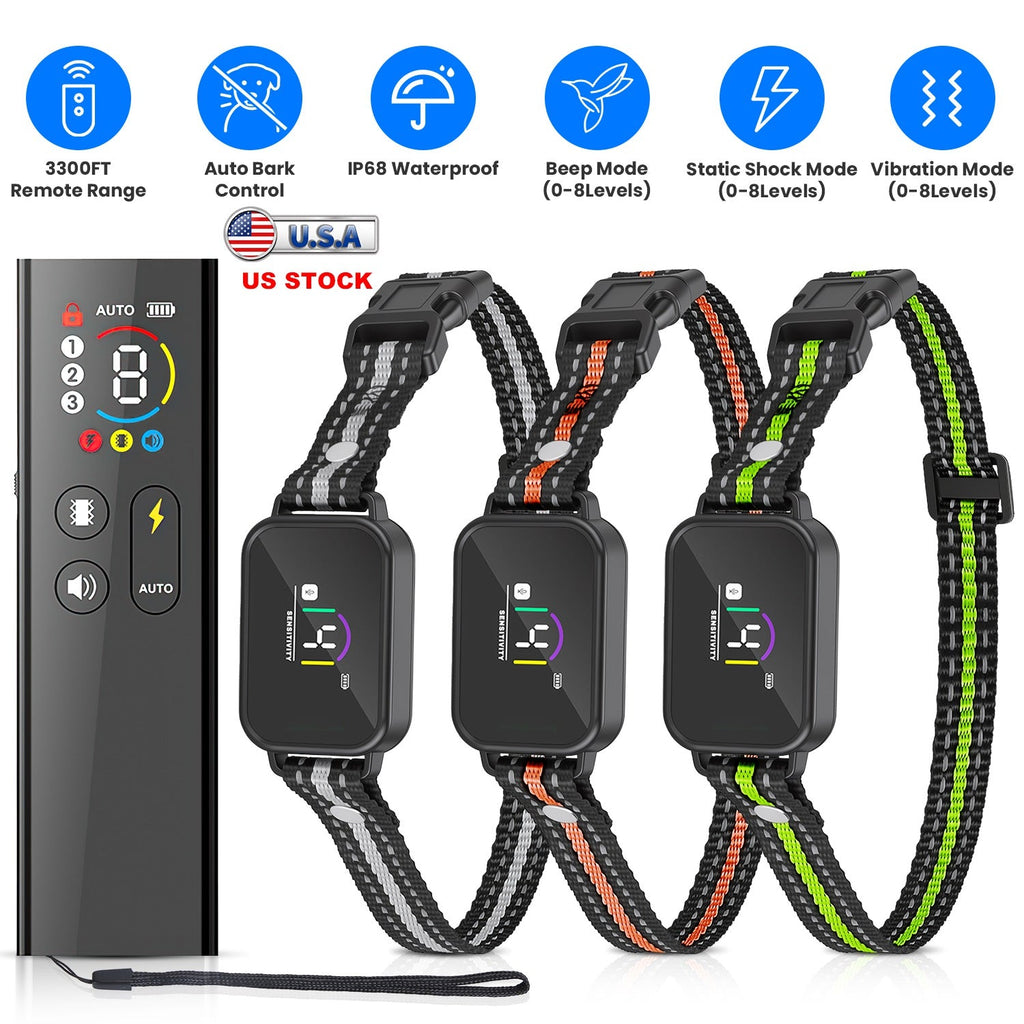 Dog Training Collar with Remote and Bark Control for Small Dogs