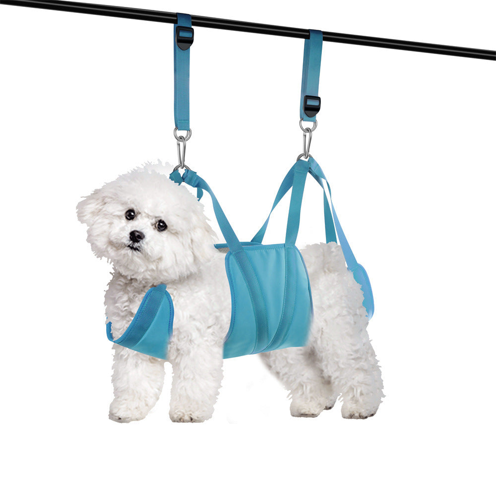 Pet Grooming Hammock For Cats & Dogs Hanging Harness Pet Supplies Kit With Nail Clippers Trimmer - Majestic Pet Kingdom