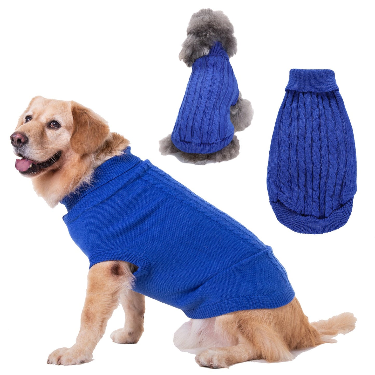 Solid Color Puppy Dog Clothes Teddy Bichon Pet Sweater - Majestic Pet Kingdom