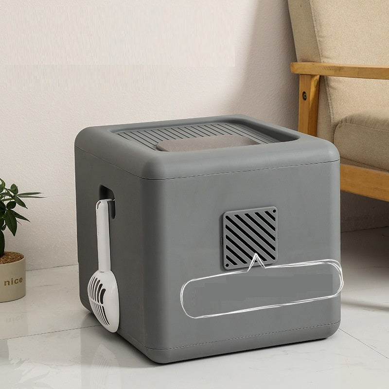 Cat Litter Basin Extra Large Fully Enclosed Double Door