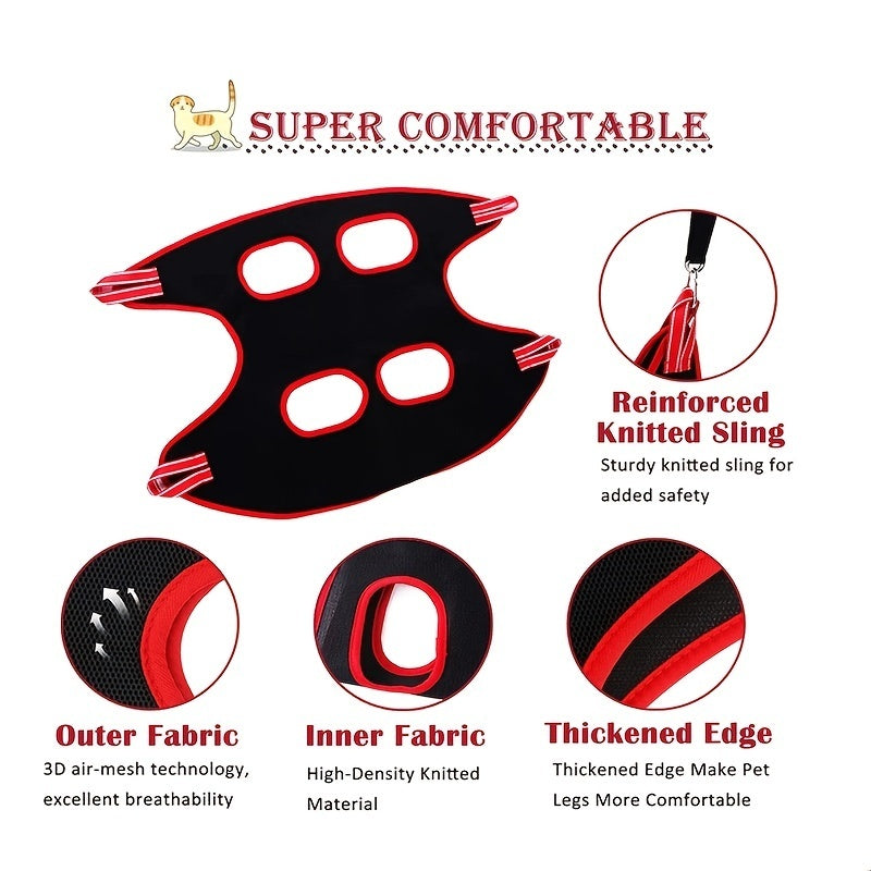Dog Grooming Hammock Restraint Harness Bag for Nail Trim - Detail Angle 4 | Majestic Pet Kingdom