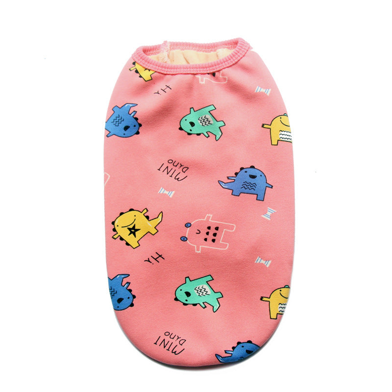 Pet Clothes Autumn And Winter Clothes Plush Vest Small Medium And Large - Majestic Pet Kingdom