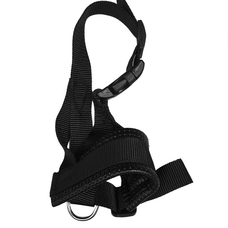 Dog Muzzle Breathable Drinkable Nylon Anti-Bark Biting Mask - Detail Angle 3 | Majestic Pet Kingdom