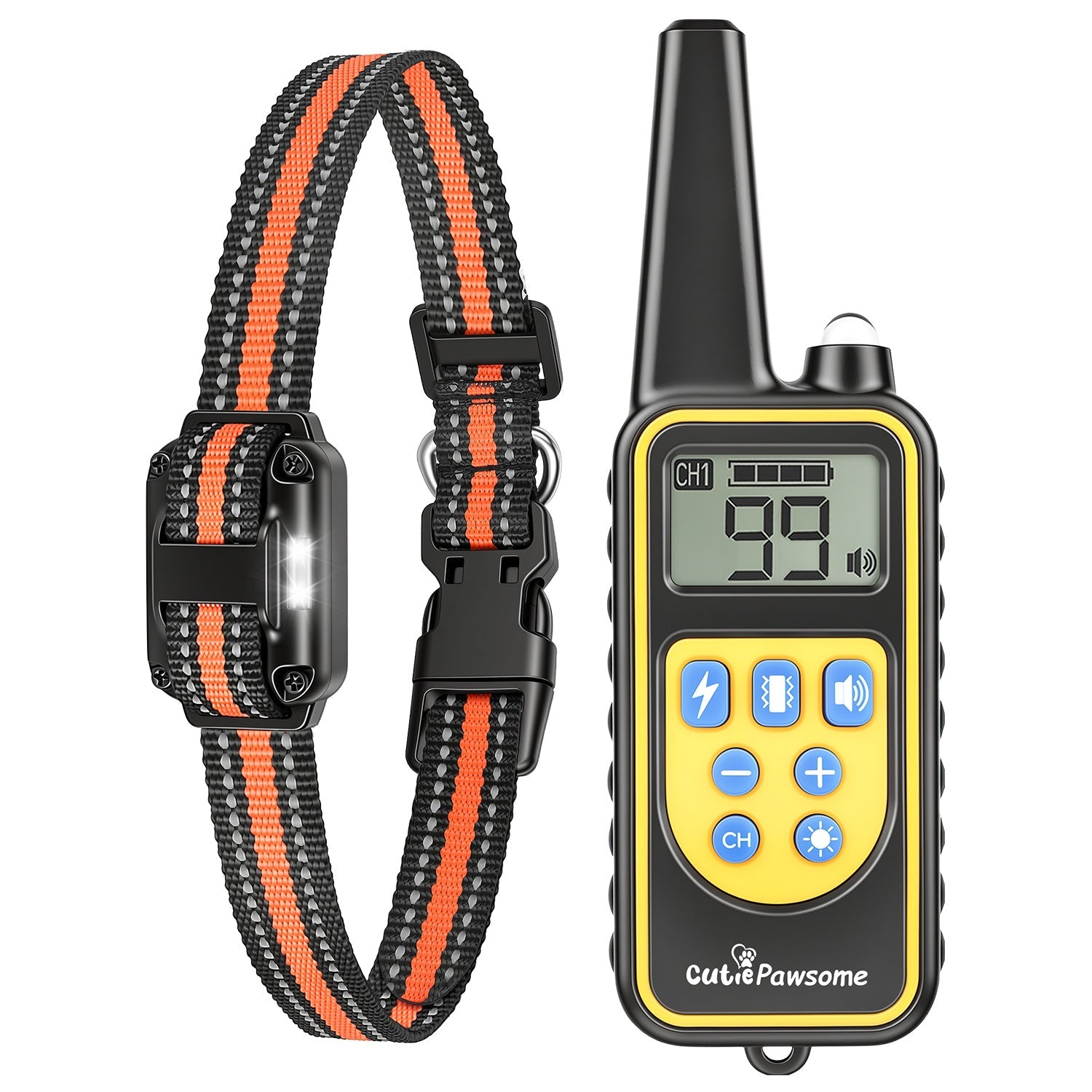 Rechargeable Dog Training Collar with Remote – 875 Yard Range - Majestic Pet Kingdom