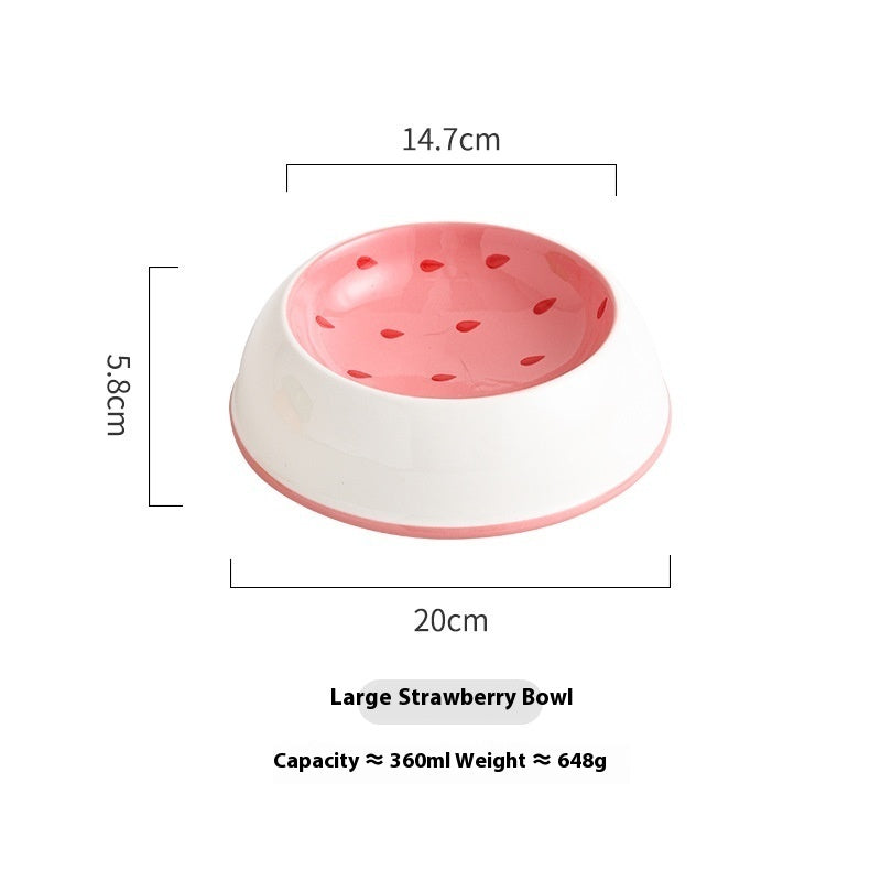 Cat Bowl Ceramic Drinking Water Non-slip Anti-tumble - Majestic Pet Kingdom