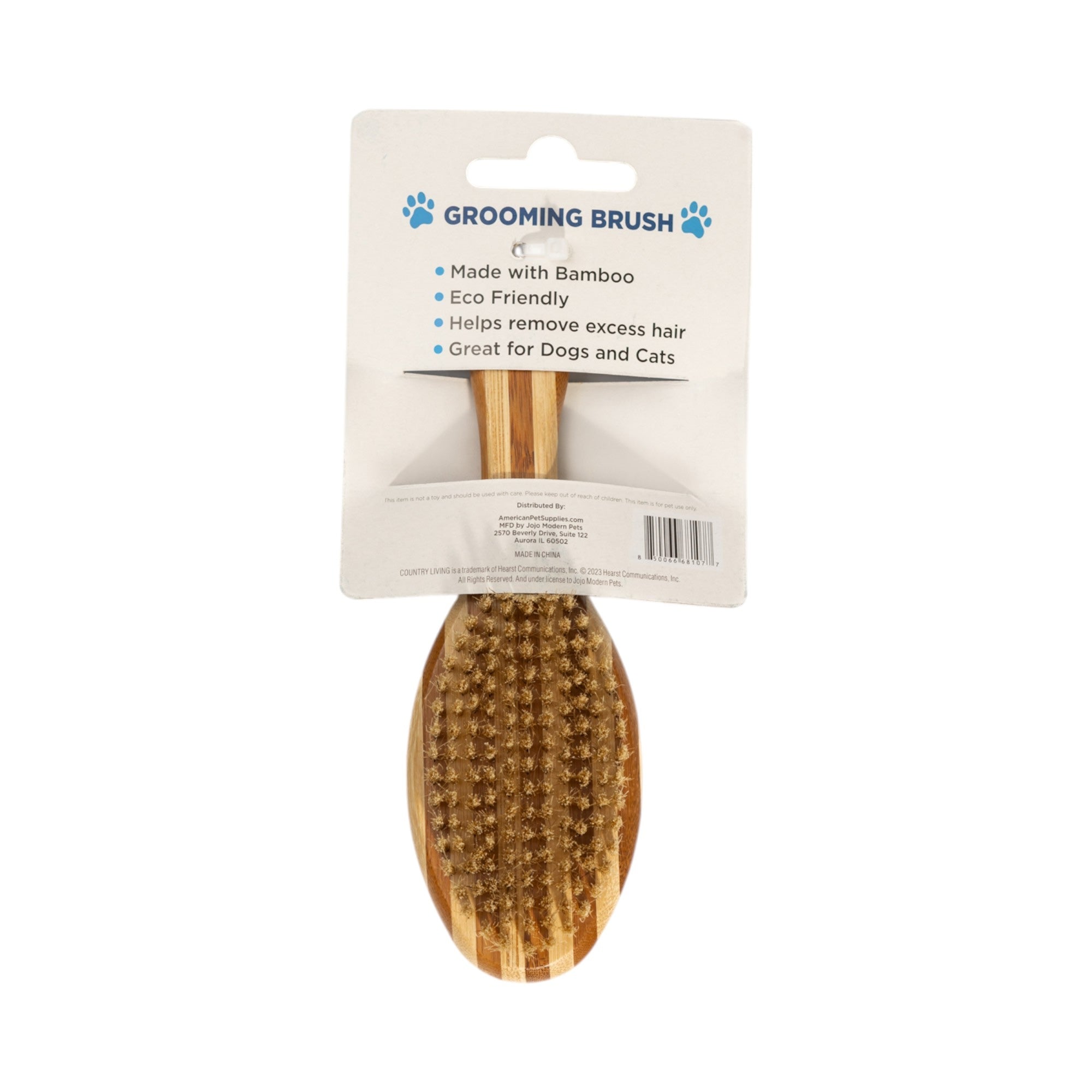 Ergonomic Natural Wood Dual-Sided Grooming Brush Tool