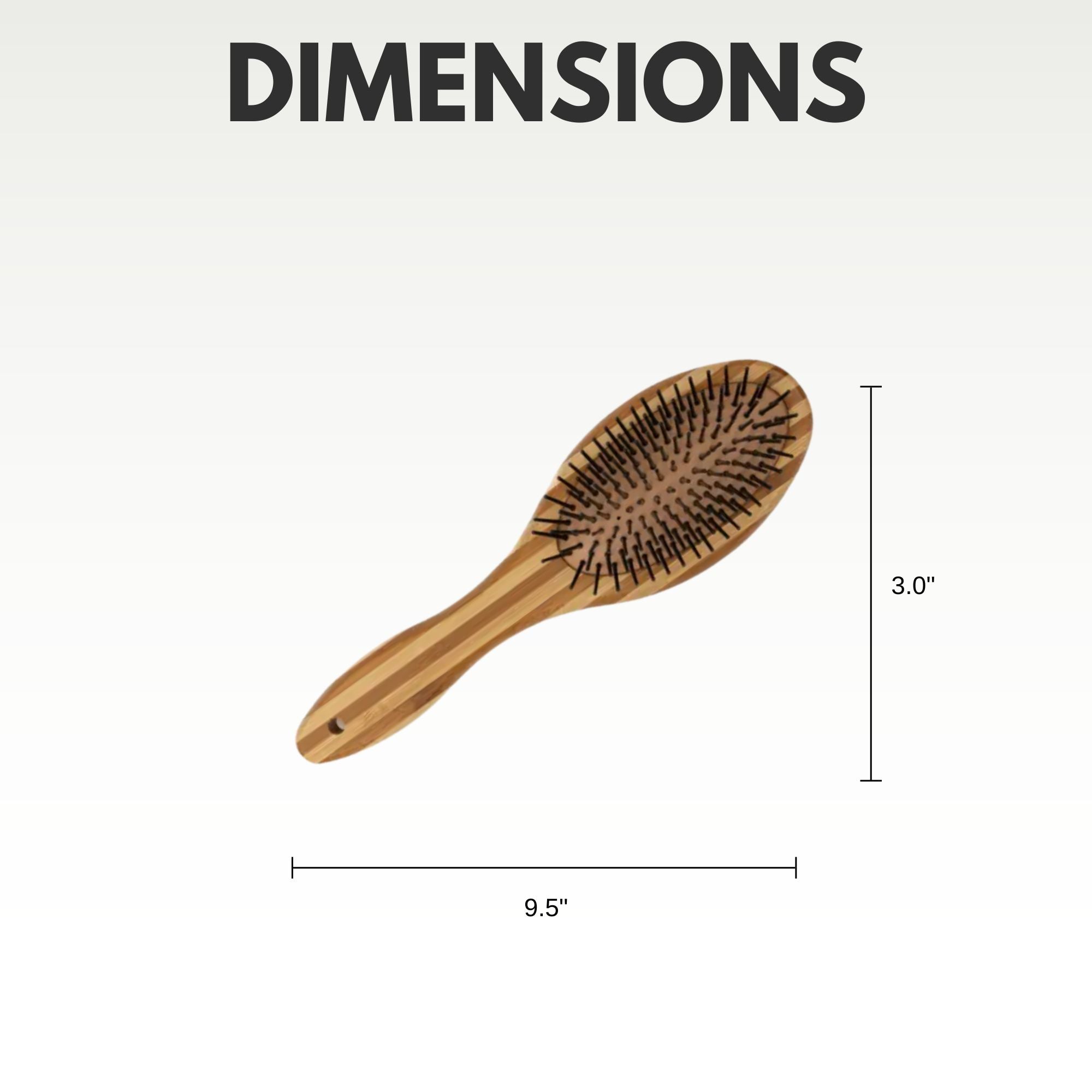 Ergonomic Natural Wood Dual-Sided Grooming Brush Tool