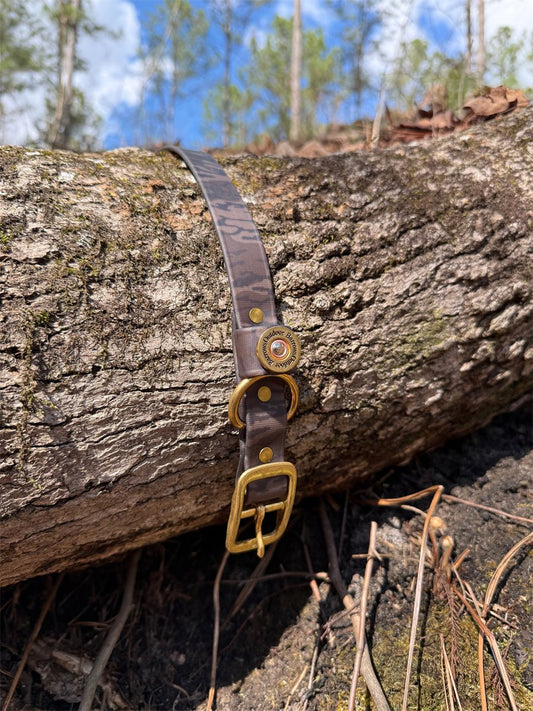 Dog Collar Waterproof Bottomland Camo Hunting Heavy Duty Strap