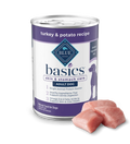 Blue Buffalo Basics Adult Grain-Free Turkey & Potato, Limited Ingredient Diet Wet Dog Food (12.5oz) - Majestic Pet Kingdom