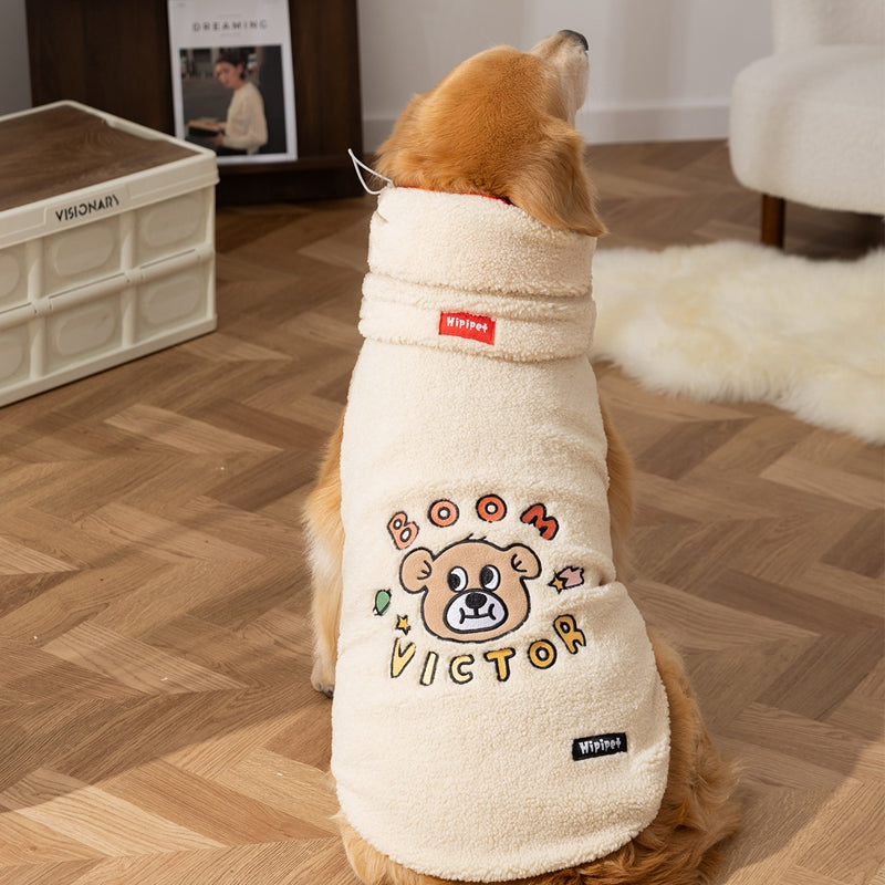 For Autumn And Winter, It's A Set Of Warm Pet Dog Clothing For Large And Medium-sized Dogs, Such As Golden Retrievers And Large Dogs - Majestic Pet Kingdom