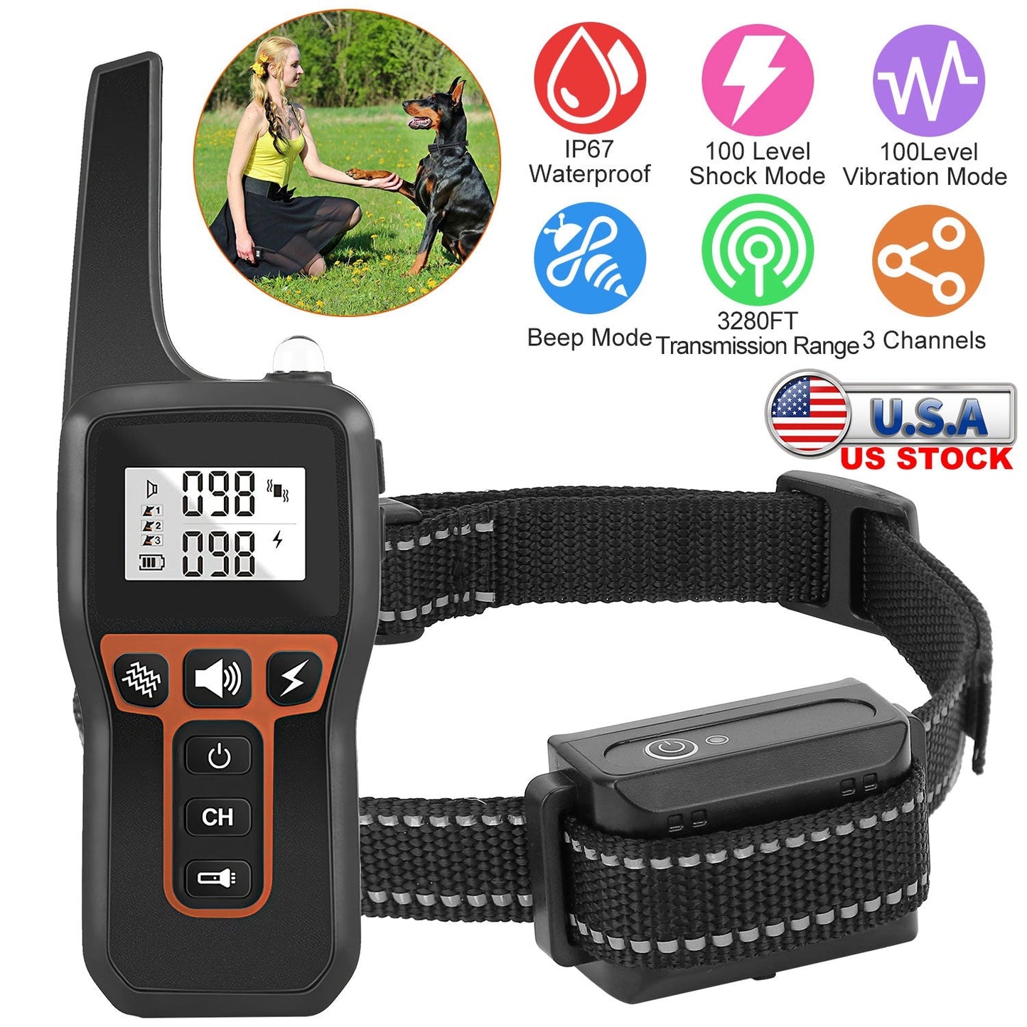 GBruno 3280FT Dog Training Collar - Majestic Pet Kingdom