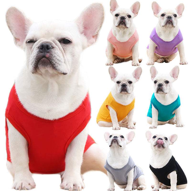 XS-5XL Dog Vest Dog Shirt Summer Small Medium Dog Clothes Chihuahua Tshirt - Majestic Pet Kingdom