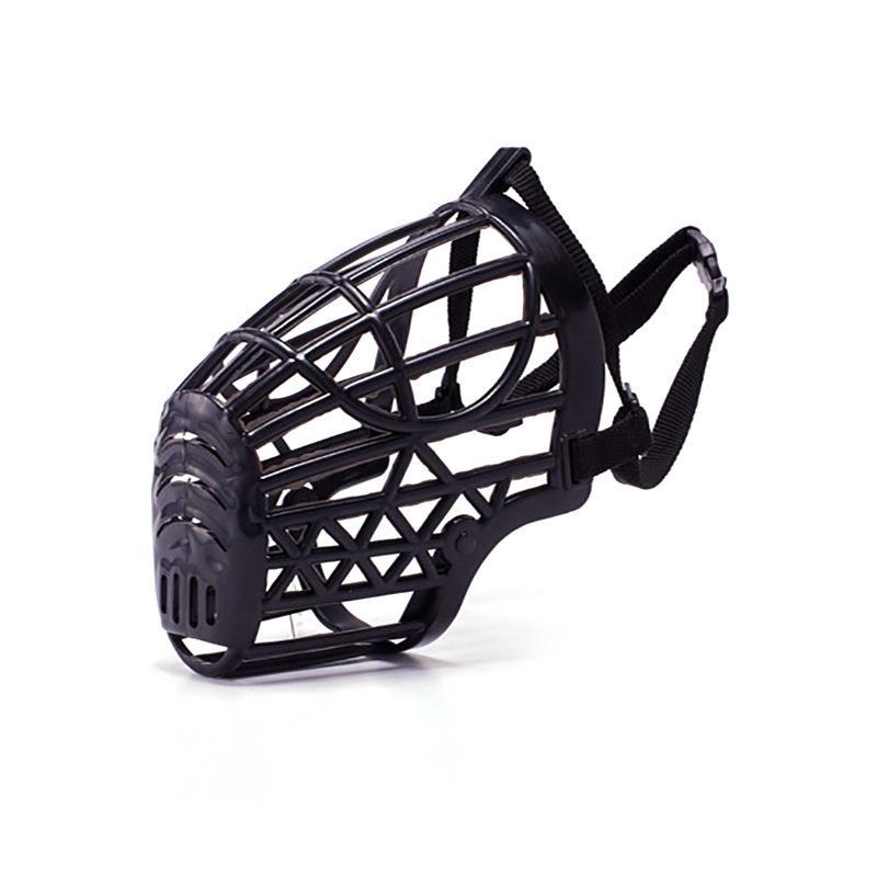 Dog Muzzle Breathable Plastic Grid Anti-Bark Biting Mask - Detail Angle 3 | Majestic Pet Kingdom