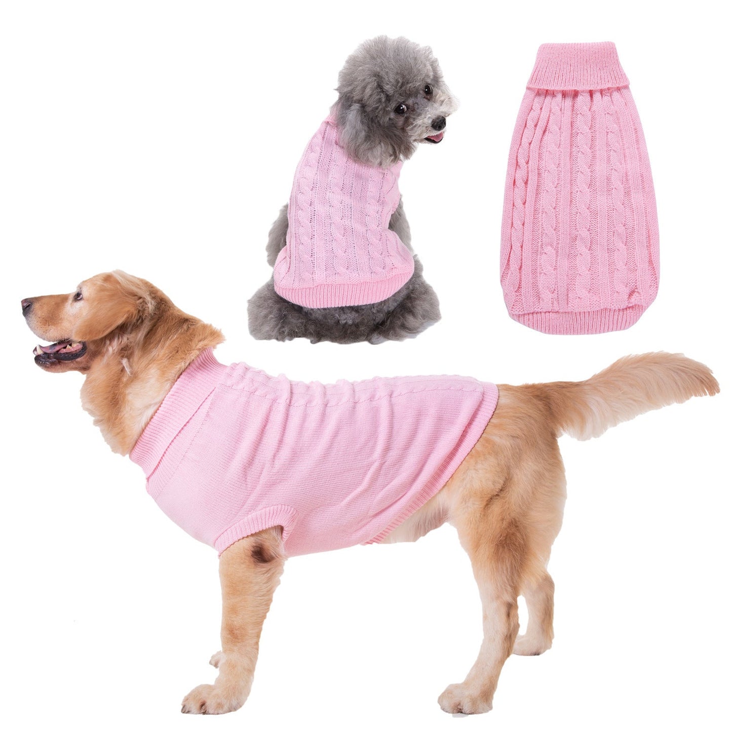 Solid Color Puppy Dog Clothes Teddy Bichon Pet Sweater - Majestic Pet Kingdom