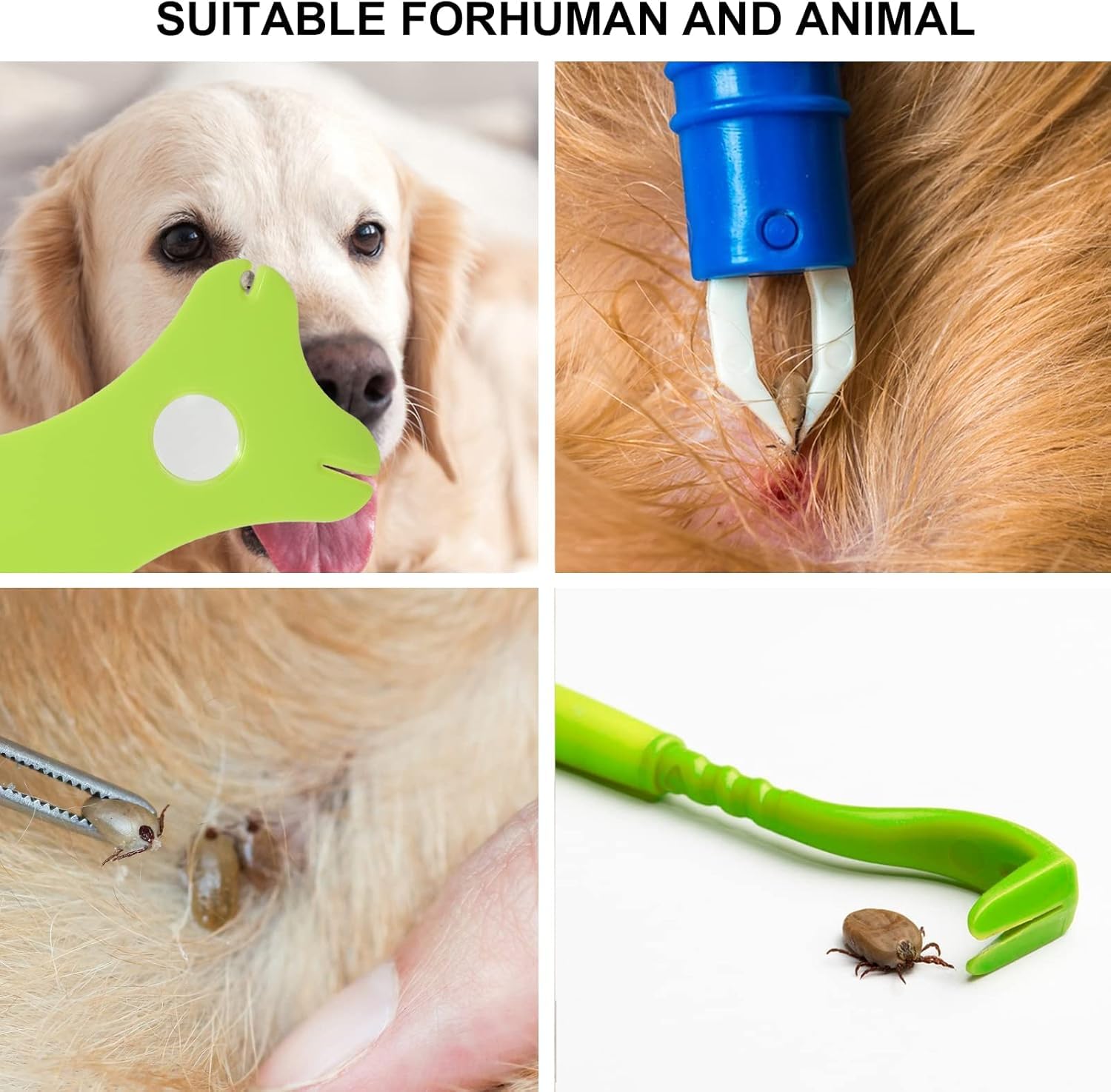 Pet Tick Removal Kit 8-in-1 Tweezers Flea Comb Storage Box - Detail Angle 7 | Majestic Pet Kingdom