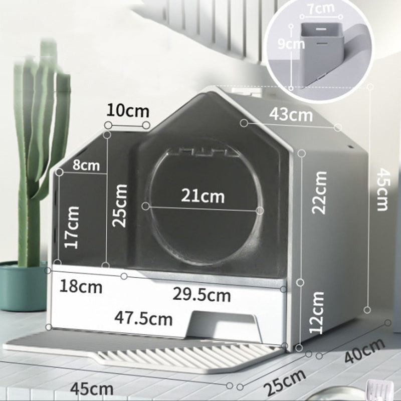 Cat Litter Box Odor-Proof Fully Enclosed Drawer Basin