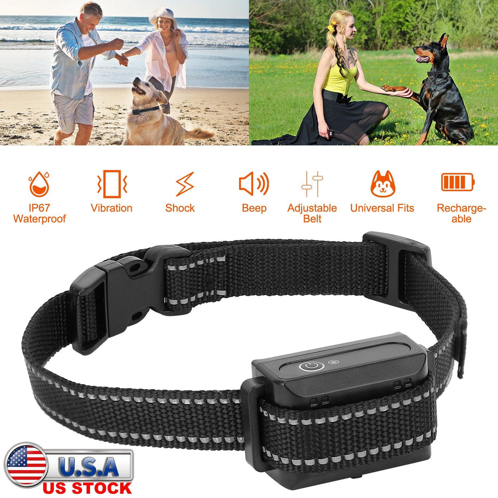 Dog Training Collar Receiver IP67 Waterproof Dog Bark Shock Vibration Beep Receiver Up To 3280ft - Majestic Pet Kingdom