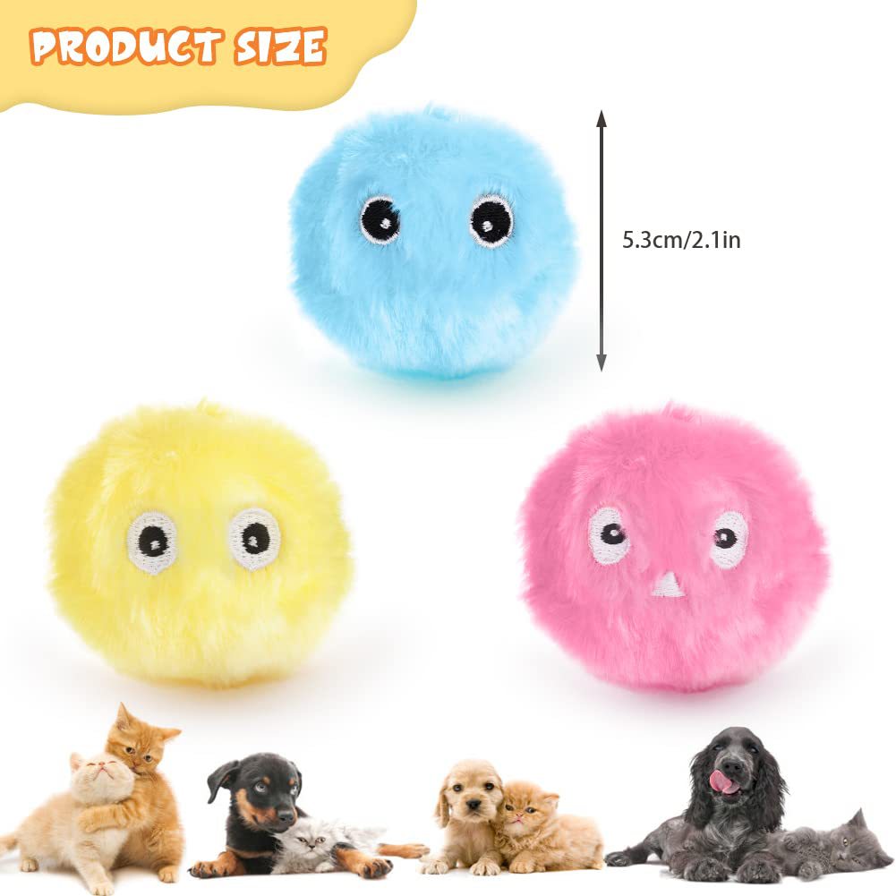 Cat Toy Interactive Smart Plush Electric Catnip Sounding Bal