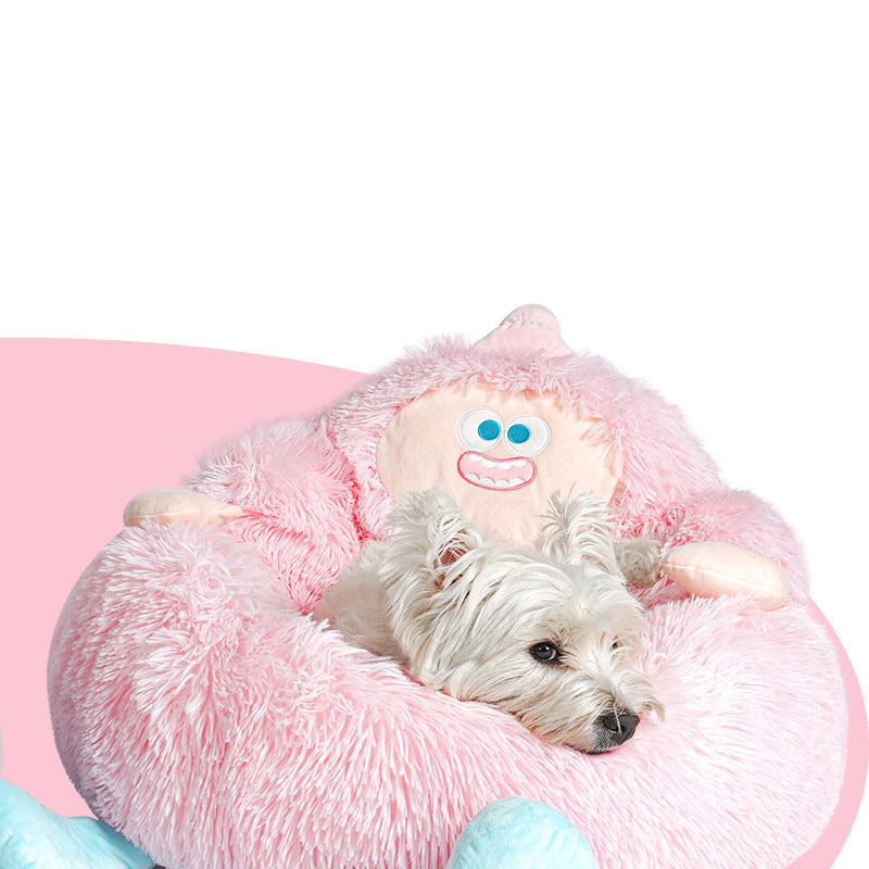Long Plush Nest For Pets Thick And Warm Kennel For Fall And Winter Universal Sofa For Cats And Dogs Sleeping Mattress - Majestic Pet Kingdom