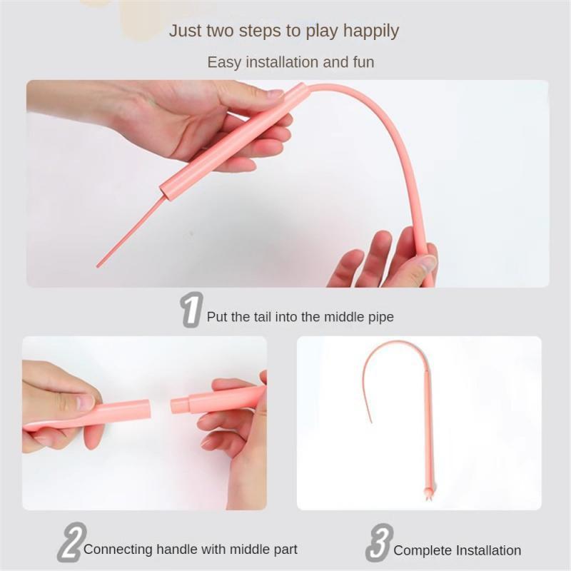 Simulated Mouse Tail Cat Toy Cat Teaser Funny Stick Silicone Long Tail Pet Interactive Toys For Cats Kitten Hunting Pet Products | Purrfect Pet Kingdom
