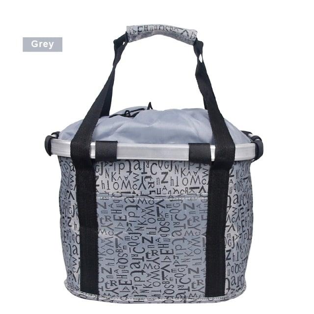 Bicycle Basket Handlebar Cycling Carryings Holder Bike Riding Pouch Cycle Biking Front Baggage Bag Load Bike Basket Detachable Bicycle Basket Folding Small Pet Cat Dog Carrier Front Handlebar Basket For Most Mountain Bikes And Bicycles Easy Install - Detail Angle 4 | Majestic Pet Kingdom