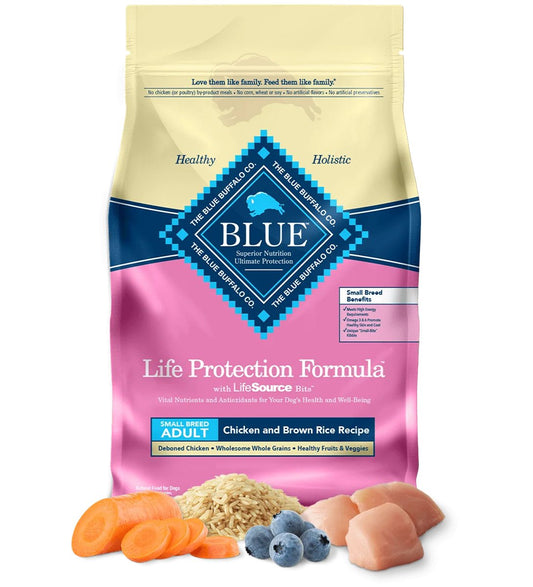 Dog Food Blue Buffalo Life Protection Chicken & Brown Rice - Main Feature View | Majestic Pet Kingdom
