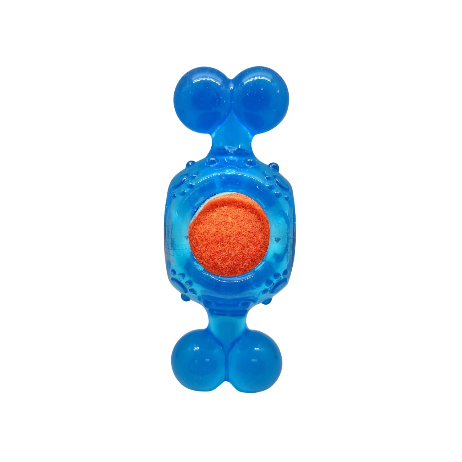 Blue Candy Squeaky TPR Tennis Ball Dog Teething Toy