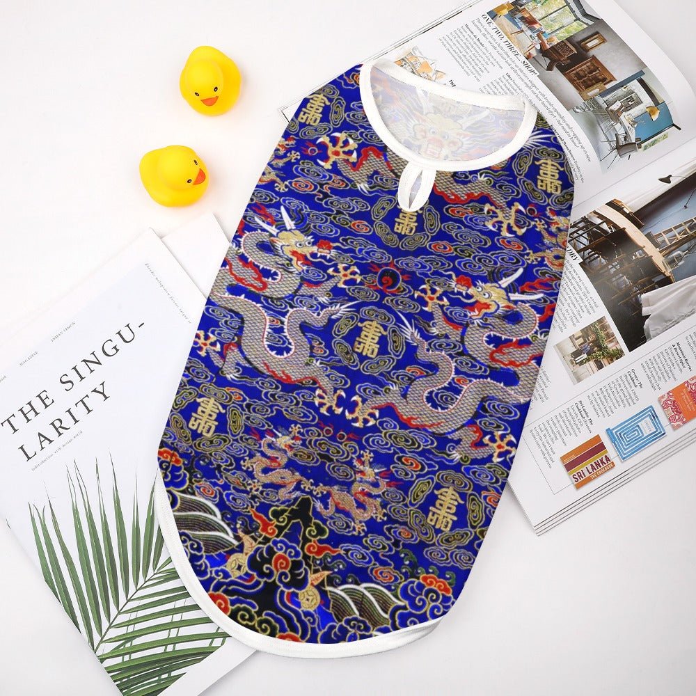 Blue Imperial Dragon Pet Vest | The Finest Market - Premium - Majestic Pet Kingdom