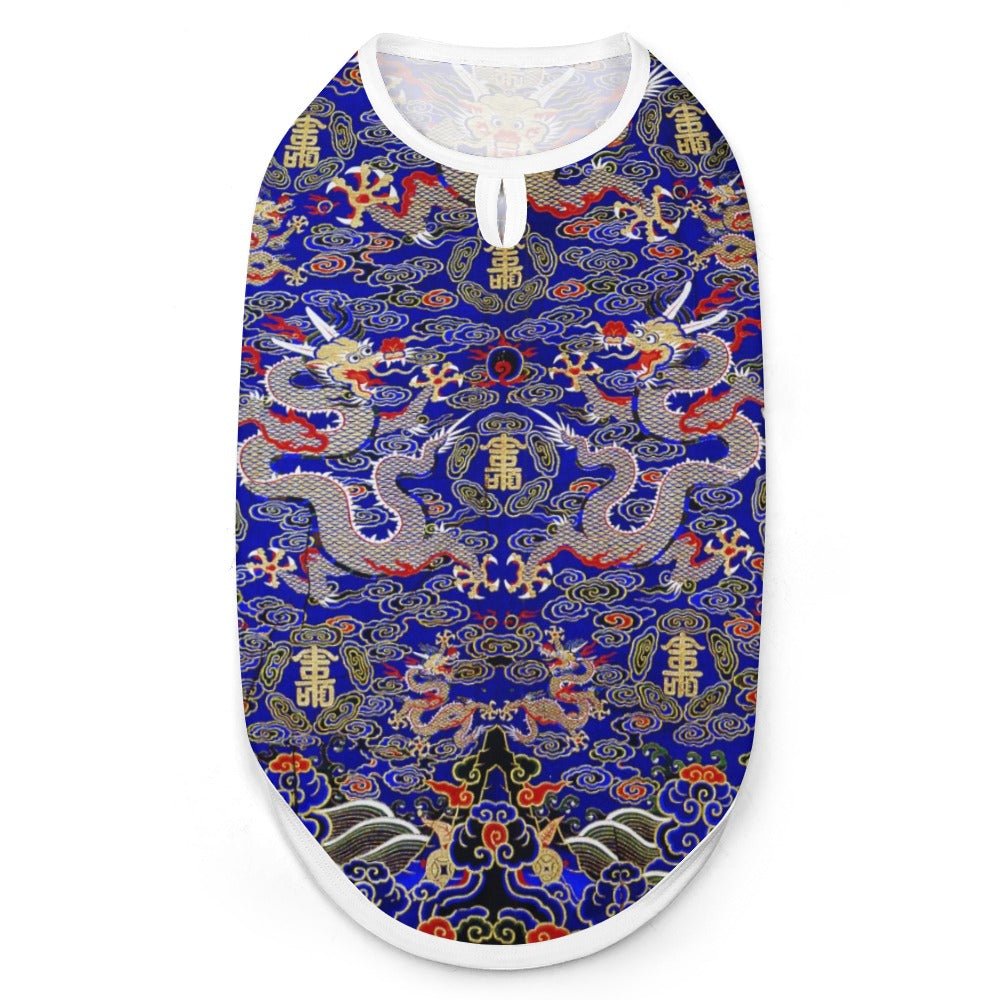 Blue Imperial Dragon Pet Vest | The Finest Market - Premium - Majestic Pet Kingdom