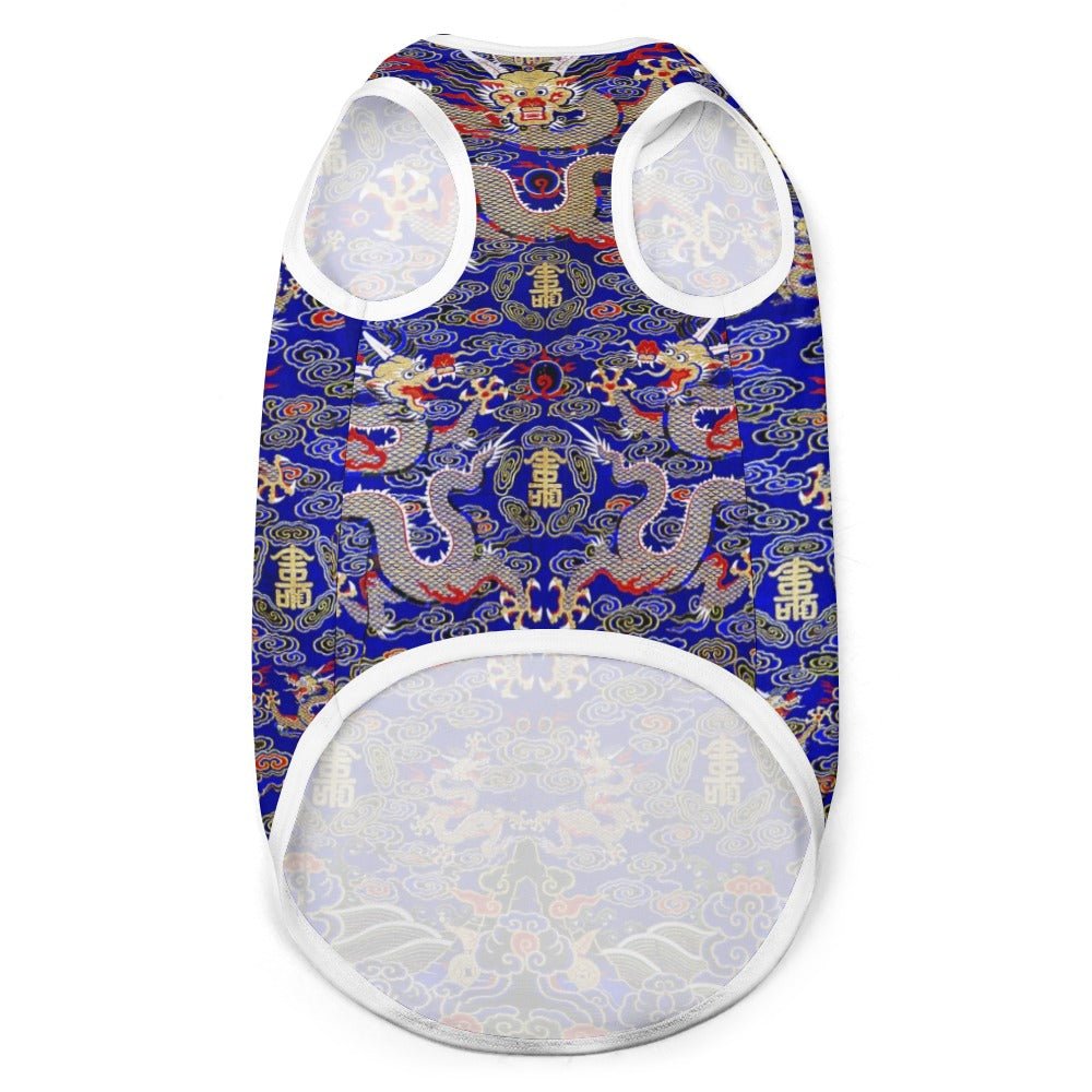 Blue Imperial Dragon Pet Vest | The Finest Market - Premium - Majestic Pet Kingdom