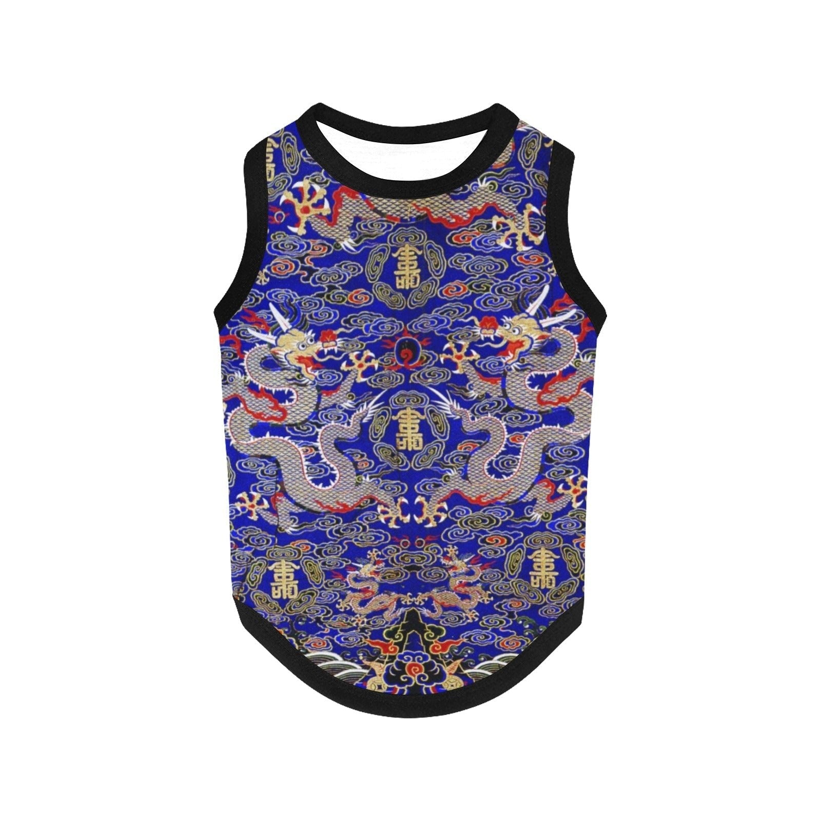 Blue Imperial Dragon Tank Top | The Finest Market - Premium